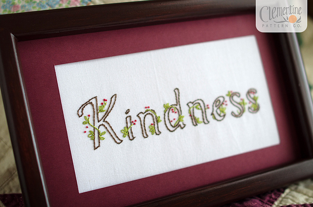 Cultivating the Fruit of the Spirit: Kindness (+ free embroidery pattern)