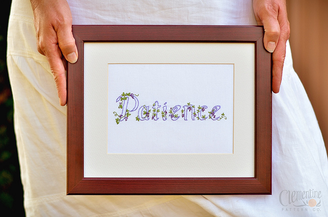 Cultivating the Fruit of the Spirit: PATIENCE (+ free embroidery pattern)