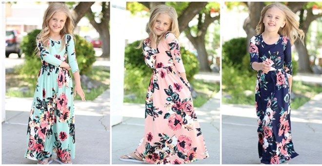 Pretty Girl’s Floral Maxi Dresses! – Christian Homemaking